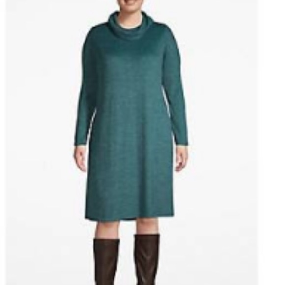 Lane Bryant Dresses & Skirts - Lane Bryant cozy cowl-neck swing dress!!